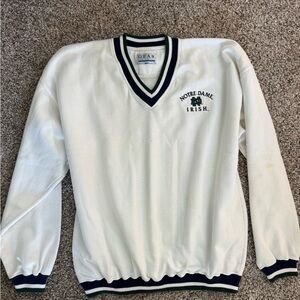 Notre Dame Irish Vintage White Sweater
